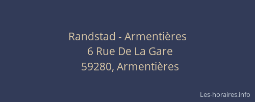 Randstad - Armentières