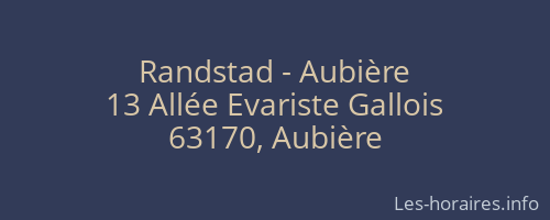 Randstad - Aubière
