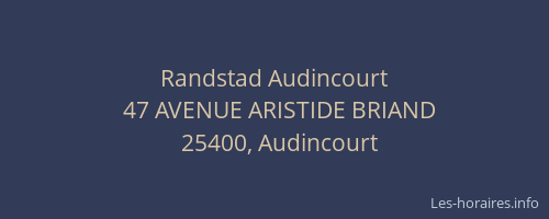 Randstad Audincourt