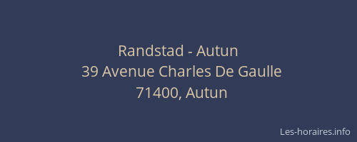 Randstad - Autun
