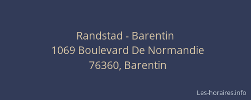 Randstad - Barentin