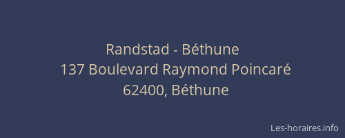 Randstad - Béthune