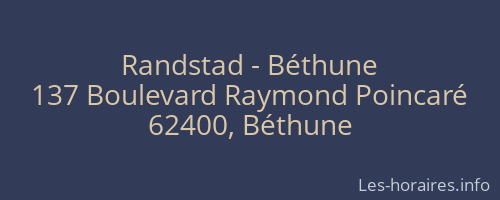 Randstad - Béthune