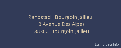 Randstad - Bourgoin Jallieu