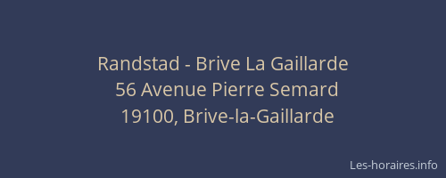 Randstad - Brive La Gaillarde