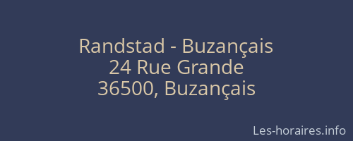 Randstad - Buzançais