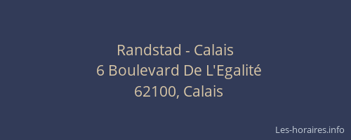 Randstad - Calais