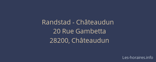 Randstad - Châteaudun