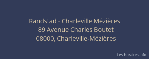 Randstad - Charleville Mézières