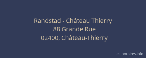 Randstad - Château Thierry