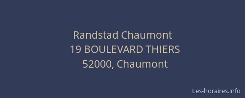 Randstad Chaumont