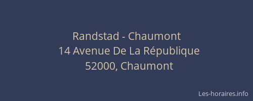Randstad - Chaumont