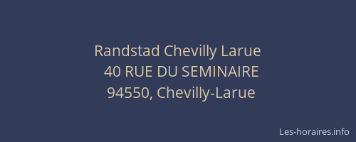 Randstad Chevilly Larue