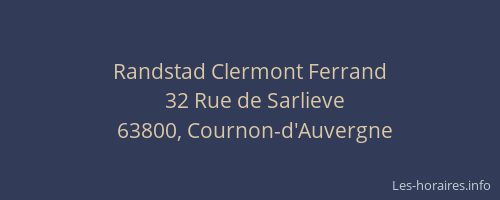 Randstad Clermont Ferrand
