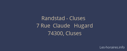 Randstad - Cluses