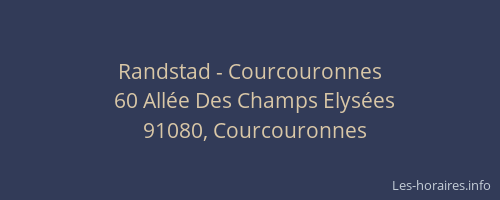 Randstad - Courcouronnes