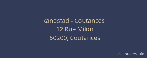 Randstad - Coutances