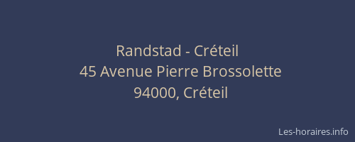 Randstad - Cr&eacute;teil