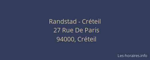 Randstad - Cr&eacute;teil