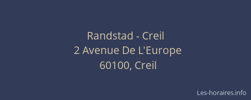 Randstad - Creil
