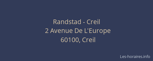 Randstad - Creil