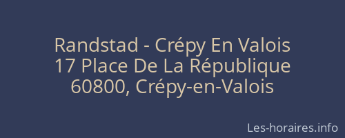 Randstad - Crépy En Valois