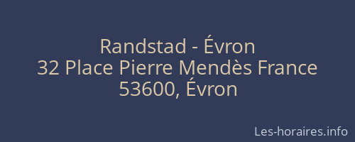 Randstad - Évron