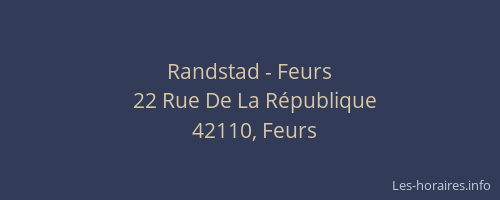 Randstad - Feurs