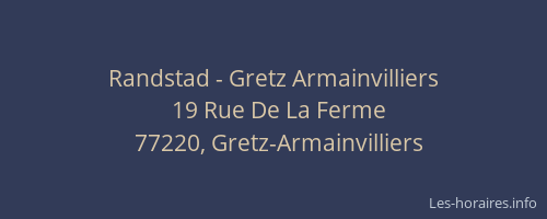Randstad - Gretz Armainvilliers