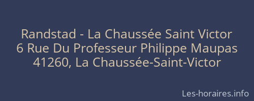 Randstad - La Chaussée Saint Victor
