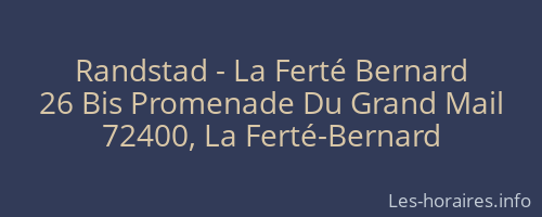 Randstad - La Ferté Bernard