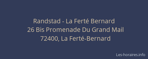 Randstad - La Fert&eacute; Bernard