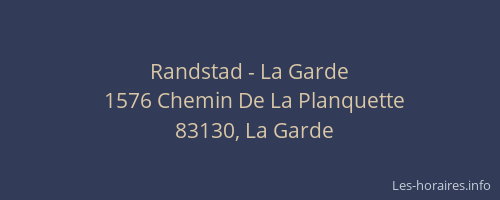 Randstad - La Garde