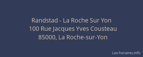 Randstad - La Roche Sur Yon