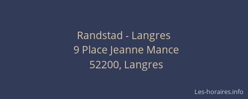 Randstad - Langres