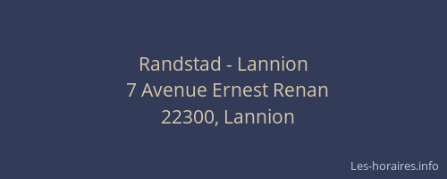 Randstad - Lannion