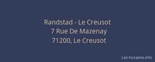 Randstad - Le Creusot