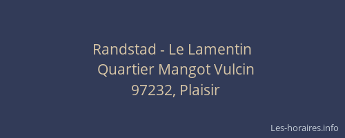 Randstad - Le Lamentin
