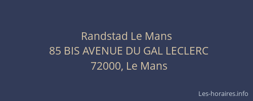 Randstad Le Mans
