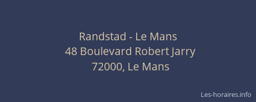 Randstad - Le Mans