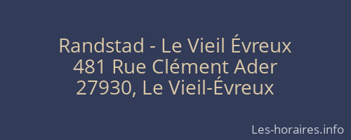 Randstad - Le Vieil Évreux