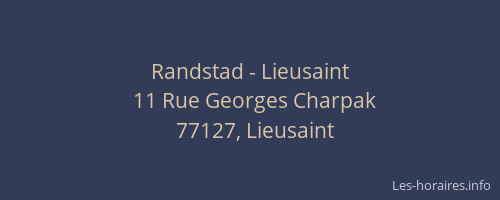 Randstad - Lieusaint