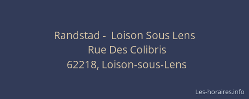 Randstad -  Loison Sous Lens