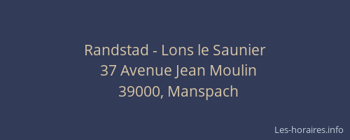 Randstad - Lons le Saunier