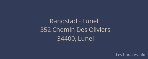 Randstad - Lunel