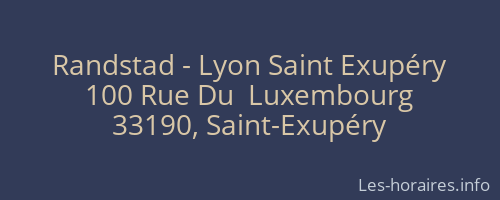 Randstad - Lyon Saint Exupéry