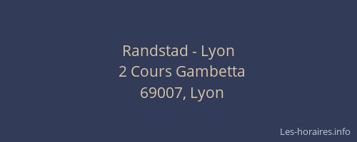 Randstad - Lyon
