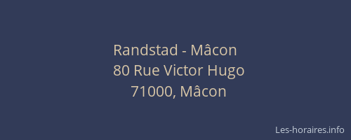 Randstad - Mâcon