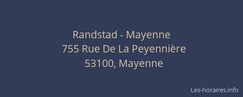 Randstad - Mayenne