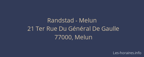 Randstad - Melun